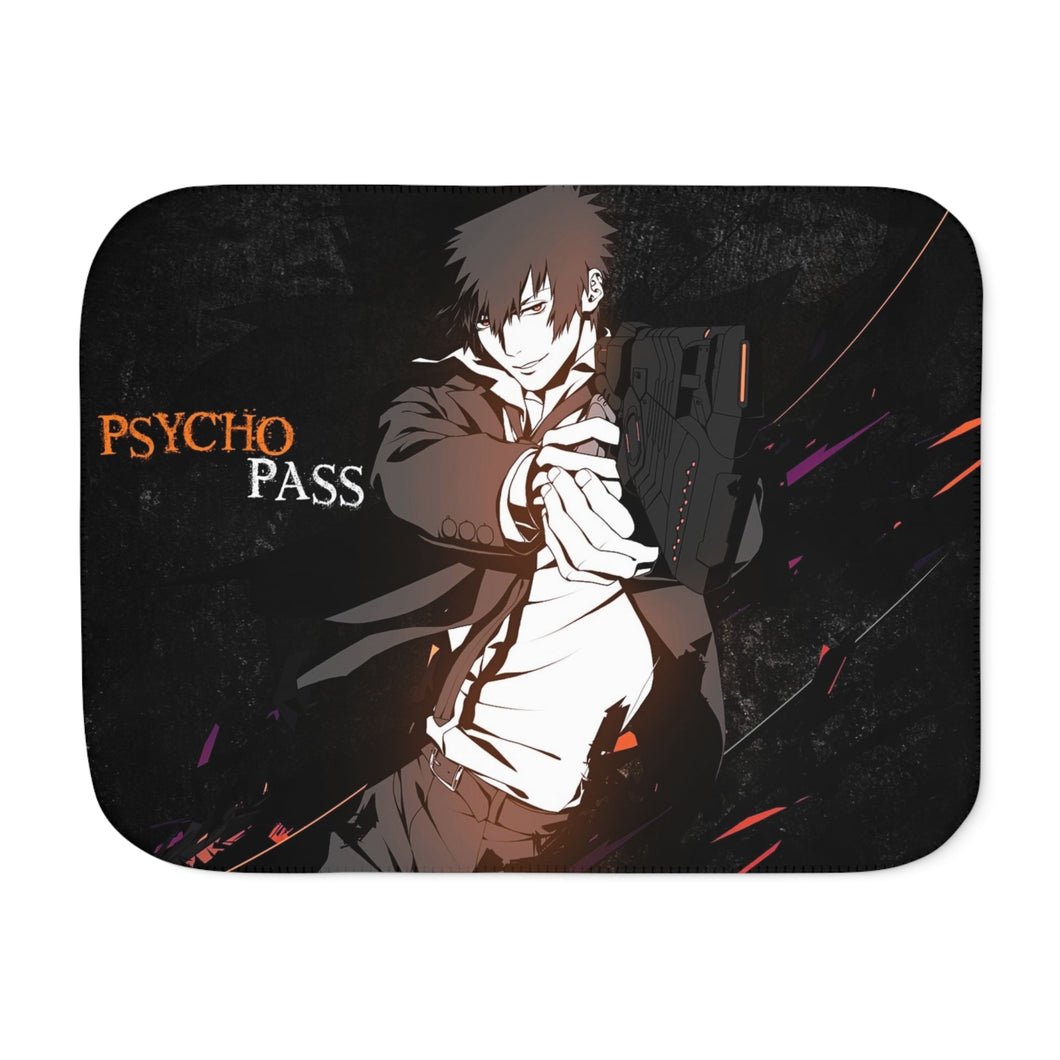 Shinya Kogami With His dominator Sherpa Blanket