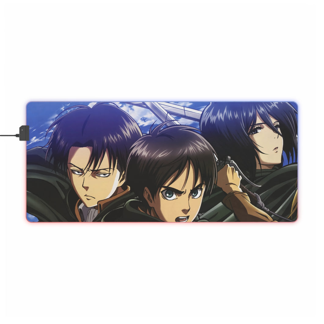 Anime Attack On Titan RGB LED Mouse Pad (Desk Mat)