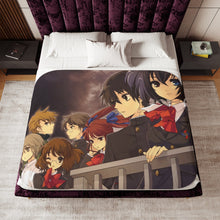 Load image into Gallery viewer, Another Mei Misaki, Kouichi Sakakibara, Izumi Akazawa, Naoya Teshigawara, Yuuya Mochizuki Sherpa Blanket
