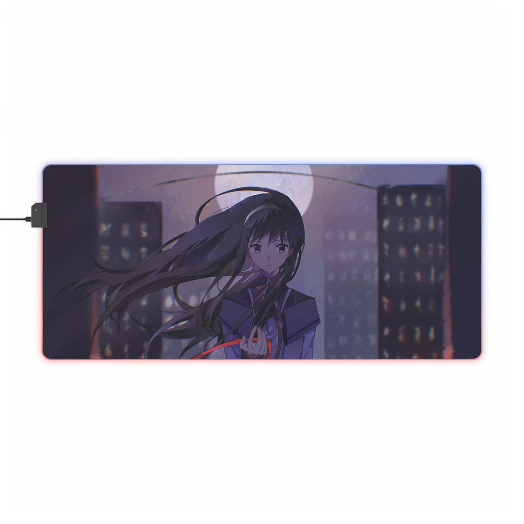 Puella Magi Madoka Magica Homura Akemi RGB LED Mouse Pad (Desk Mat)
