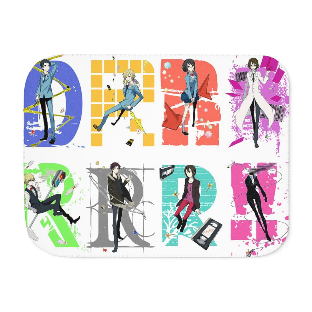 Durarara!! Izaya Orihara, Shizuo Heiwajima, Celty Sturluson, Masaomi Kida, Anri Sonohara Sherpa Blanket