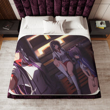 Load image into Gallery viewer, Clannad Tomoyo Sakagami, Kyou Fujibayashi, Ryou Fujibayashi Sherpa Blanket
