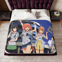 Load image into Gallery viewer, My Teen Romantic Comedy SNAFU Hachiman Hikigaya, Yukino Yukinoshita, Yui Yuigahama Sherpa Blanket
