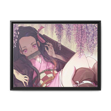 Load image into Gallery viewer, Nezuko Kamado Canvas Framed Art Print
