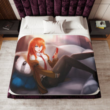 Load image into Gallery viewer, Makise Kurisu Sherpa Blanket
