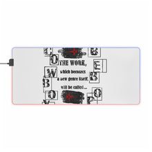 Load image into Gallery viewer, A New Genre Itself RGB LED Mouse Pad (Desk Mat)
