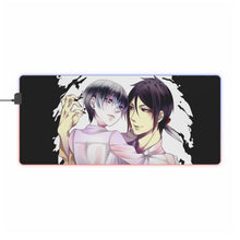 Load image into Gallery viewer, Black Butler Sebastian Michaelis, Ciel Phantomhive RGB LED Mouse Pad (Desk Mat)
