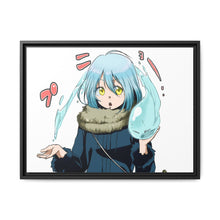 Load image into Gallery viewer, Rimuru Tempest in human form play with slime form Canvas Framed Art Print

