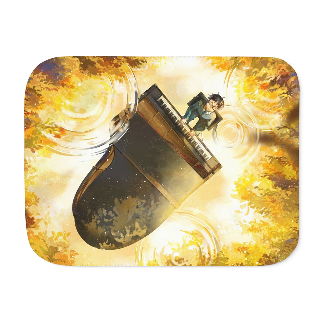 Anime Your Lie in April Sherpa Blanket