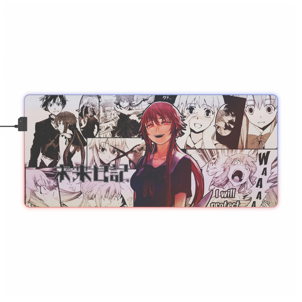 Mirai Nikki Yuno Gasai RGB LED Mouse Pad (Desk Mat)