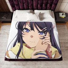 Load image into Gallery viewer, Rascal Does Not Dream Of Bunny Girl Senpai Sherpa Blanket
