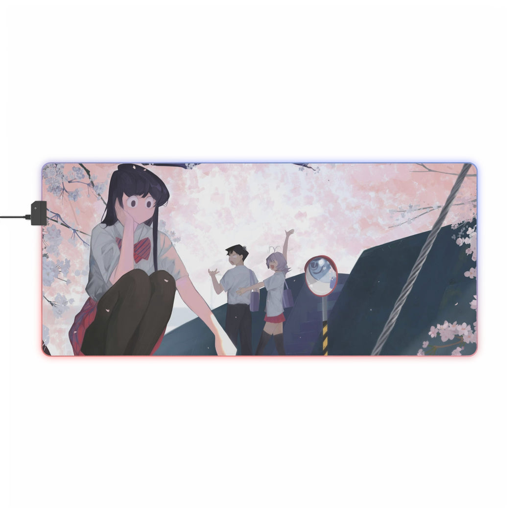 Komi Can't Communicate Komi Shouko, Tadano Hitohito, Osana Najimi RGB LED Mouse Pad (Desk Mat)