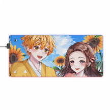 Load image into Gallery viewer, Nezuko Kamado Zenitsu Agatsuma RGB LED Mouse Pad (Desk Mat)
