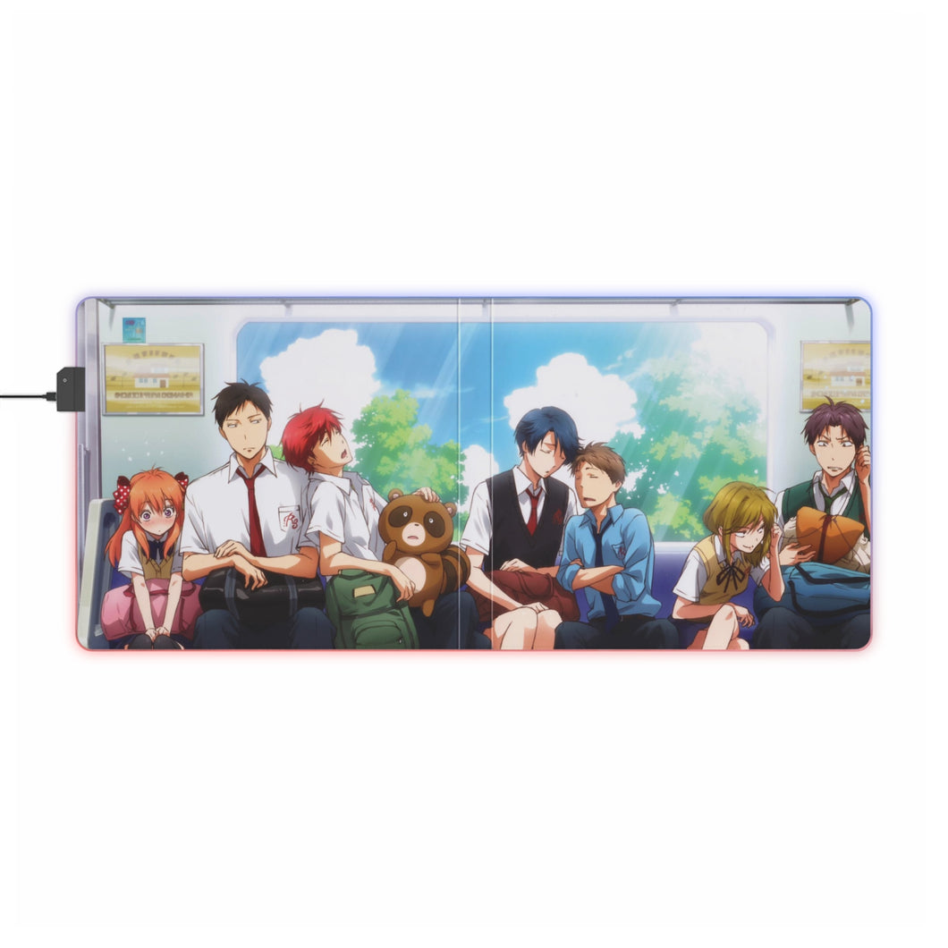 Monthly Girls' Nozaki-kun Mikoto Mikoshiba, Chiyo Sakura, Yuzuki Seo, Umetarou Nozaki, Yuu Kashima RGB LED Mouse Pad (Desk Mat)