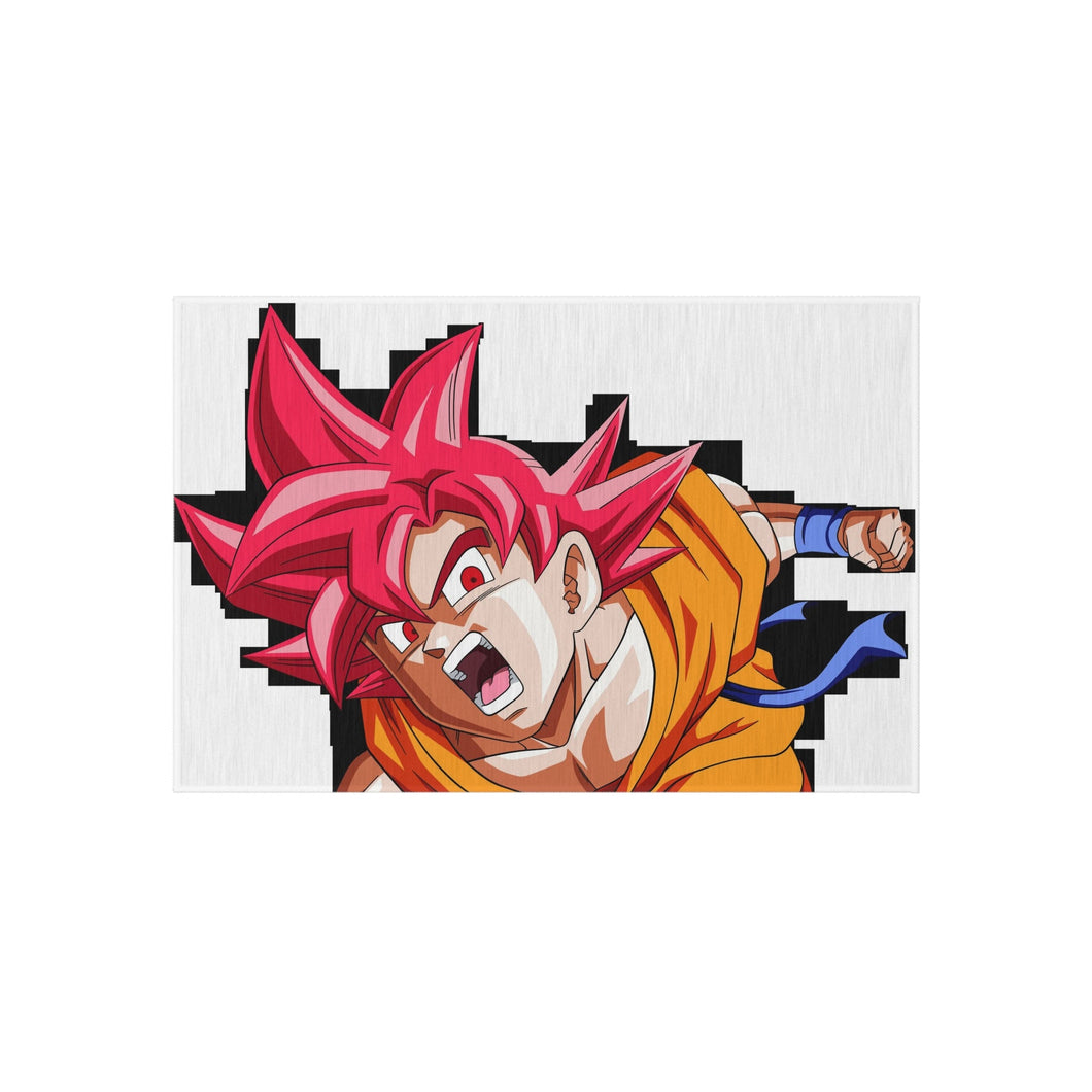 Goku SSJ God Rug