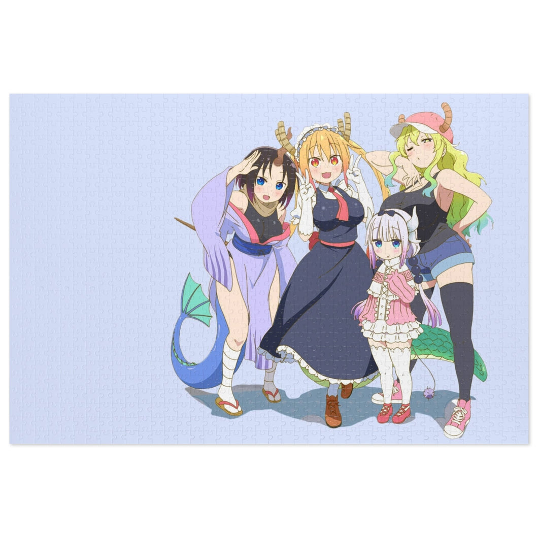 Miss Kobayashi's Dragon Maid Kanna Kamui, Elma, Kobayashi San Chi No Maid Dragon, Quetzalcoatl, Tohru Jigsaw Puzzle
