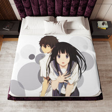 Load image into Gallery viewer, Eru Chitanda  And  Hōtarō Oreki Together Sherpa Blanket
