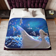 Load image into Gallery viewer, Your Lie In April Sherpa Blanket
