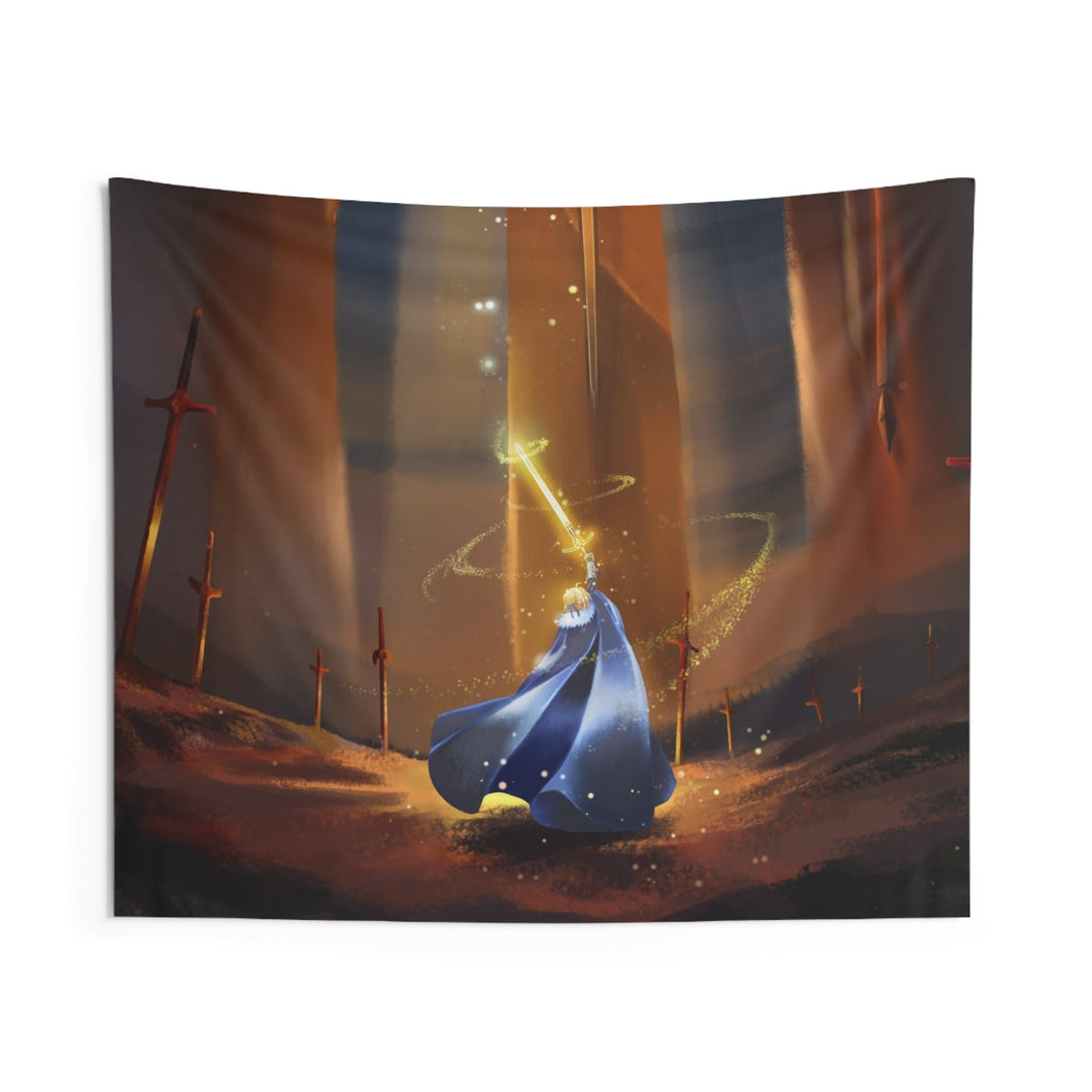 Saber, Woman Warrior Indoor Wall Tapestry