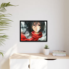Load image into Gallery viewer, Attack of titan - Mikasa Canvas Framed Art Print
