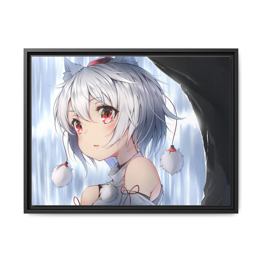 Momiji Inubashiri Canvas Framed Art Print
