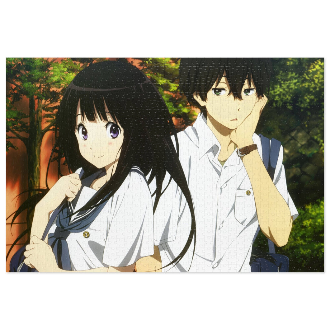 Eru Chitanda  Hōtarō Oreki Faces Jigsaw Puzzle