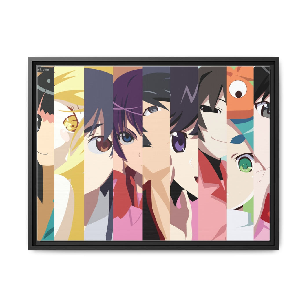Anime Monogatari (Series) Canvas Framed Art Print