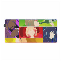 Load image into Gallery viewer, Lycoris Recoil Takina Inoue, Chisato Nishikigi, Kurumi, Mizuki Nakahara, Mika RGB LED Mouse Pad (Desk Mat)
