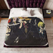 Load image into Gallery viewer, One Piece Monkey D. Luffy, Roronoa Zoro, Sanji, Tony Tony Chopper, Usopp Sherpa Blanket
