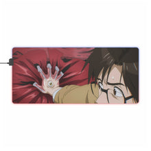 Load image into Gallery viewer, Shinichi stopping a car with Migi RGB LED Mouse Pad (Desk Mat)
