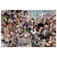 Fairy Tail Natsu Dragneel, Erza Scarlet, Lucy Heartfilia, Happy, Wendy Marvell Jigsaw Puzzle