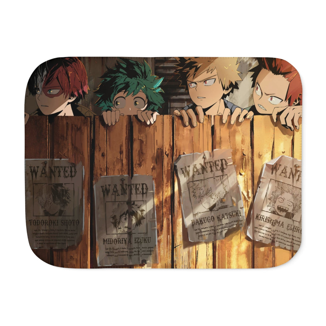 My Hero Academia Izuku Midoriya, Katsuki Bakugou Sherpa Blanket