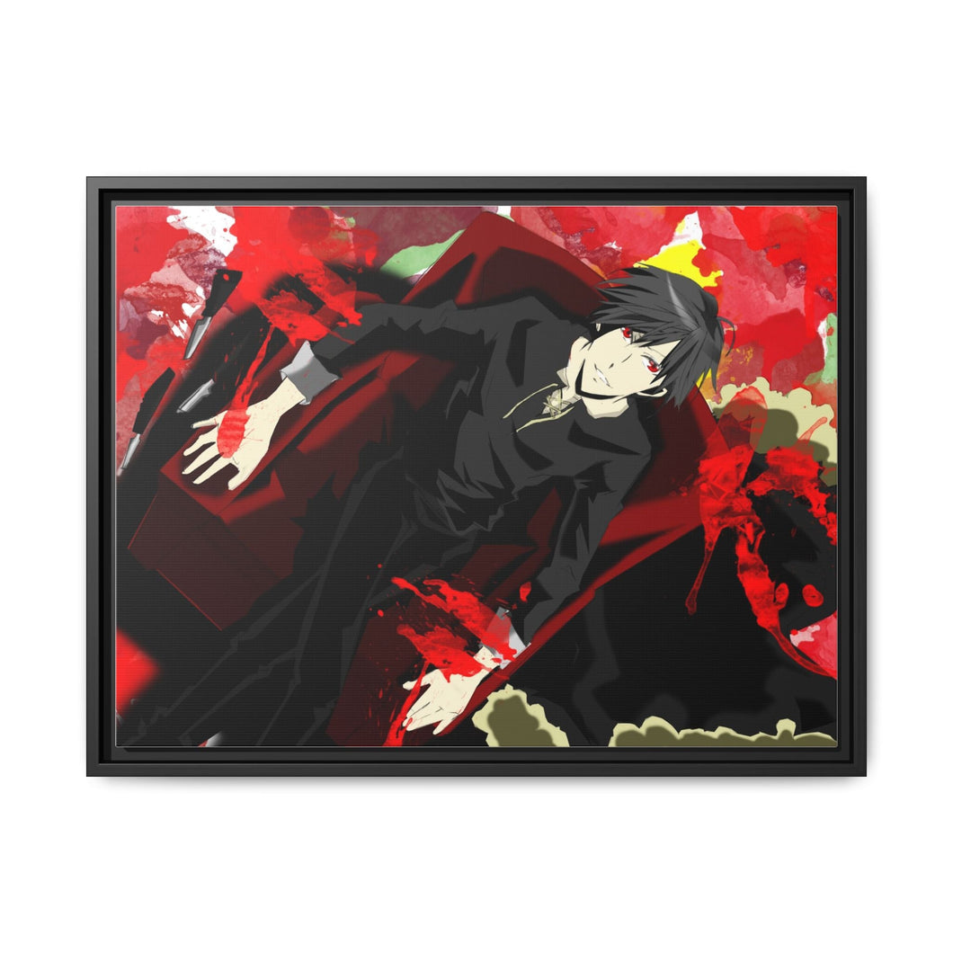 Durarara!! Izaya Orihara Canvas Framed Art Print