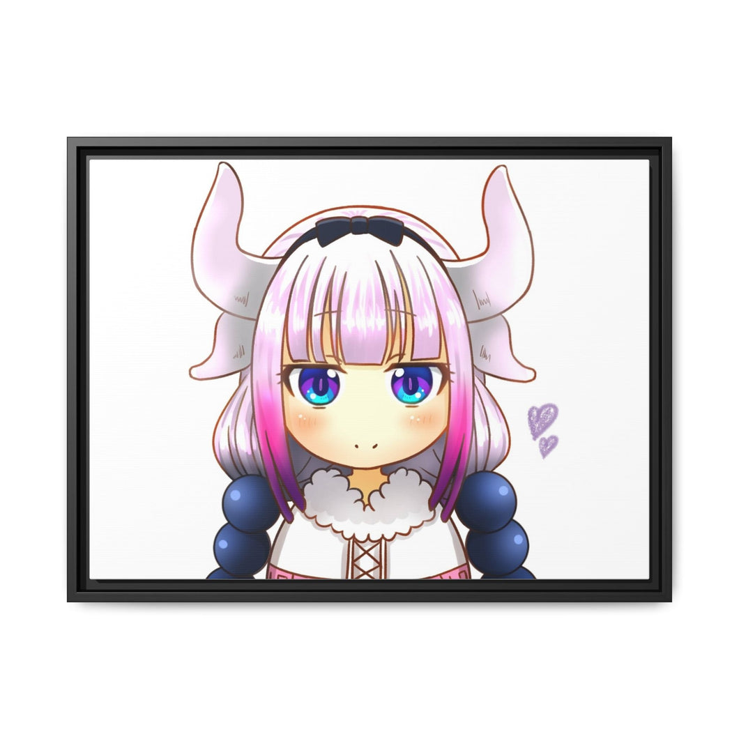 Miss Kobayashi's Dragon Maid Kanna Kamui, Kobayashi San Chi No Maid Dragon Canvas Framed Art Print