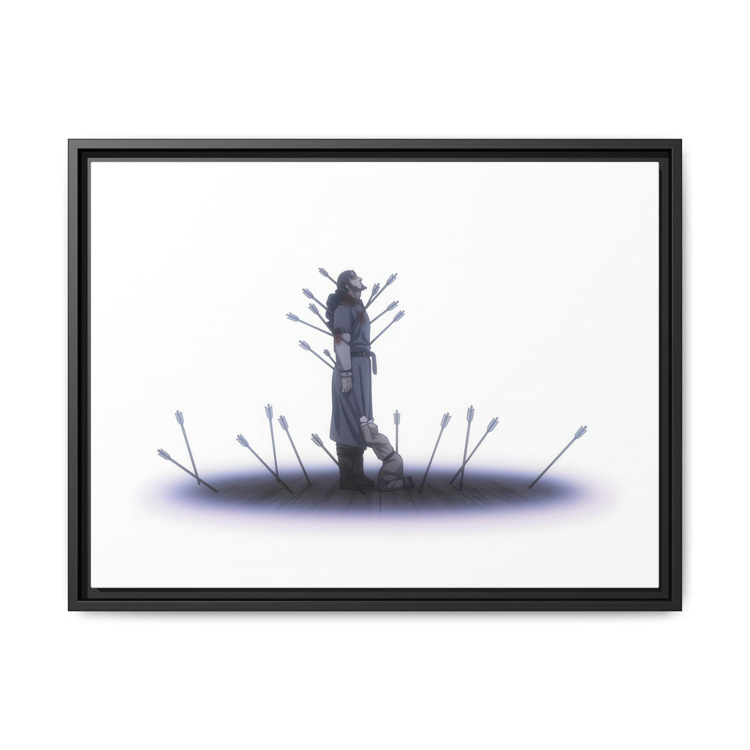 Thor's Death Canvas Framed Art Print