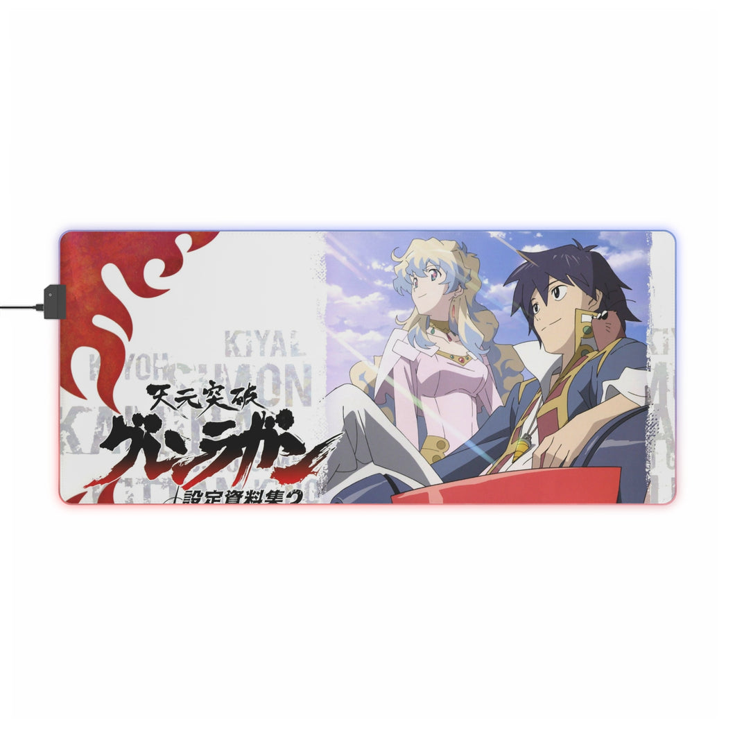 Tengen Toppa Gurren Lagann RGB LED Mouse Pad (Desk Mat)