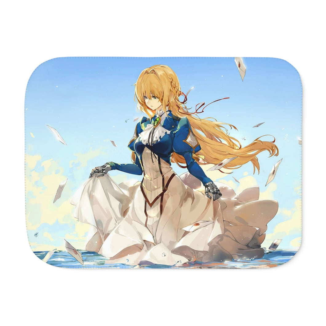 Violet Evergarden Sherpa Blanket