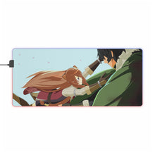 Load image into Gallery viewer, Raphtalia and Naofumi RGB LED Mouse Pad (Desk Mat)
