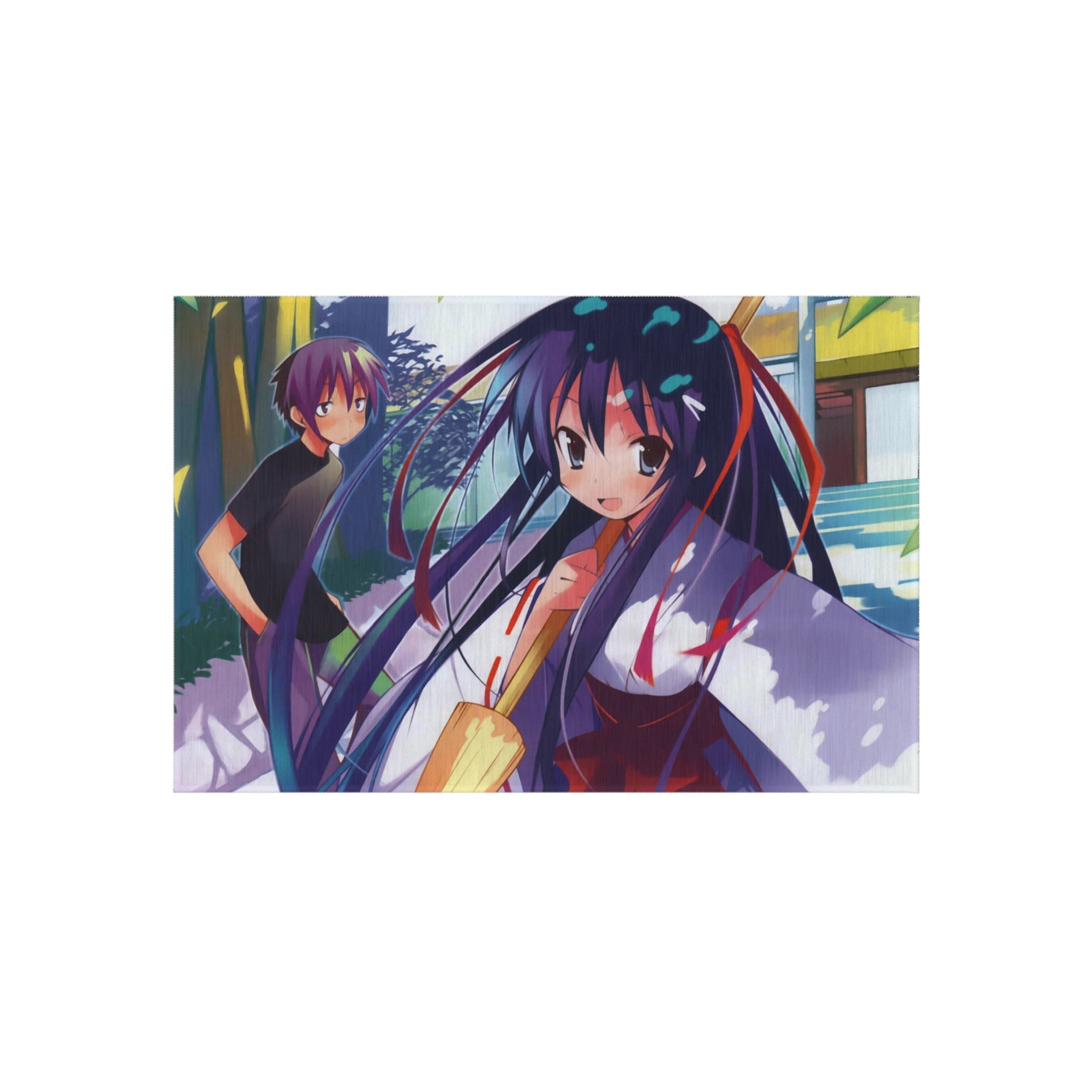 Hanbun no Tsuki ga Noboru Sora Rug