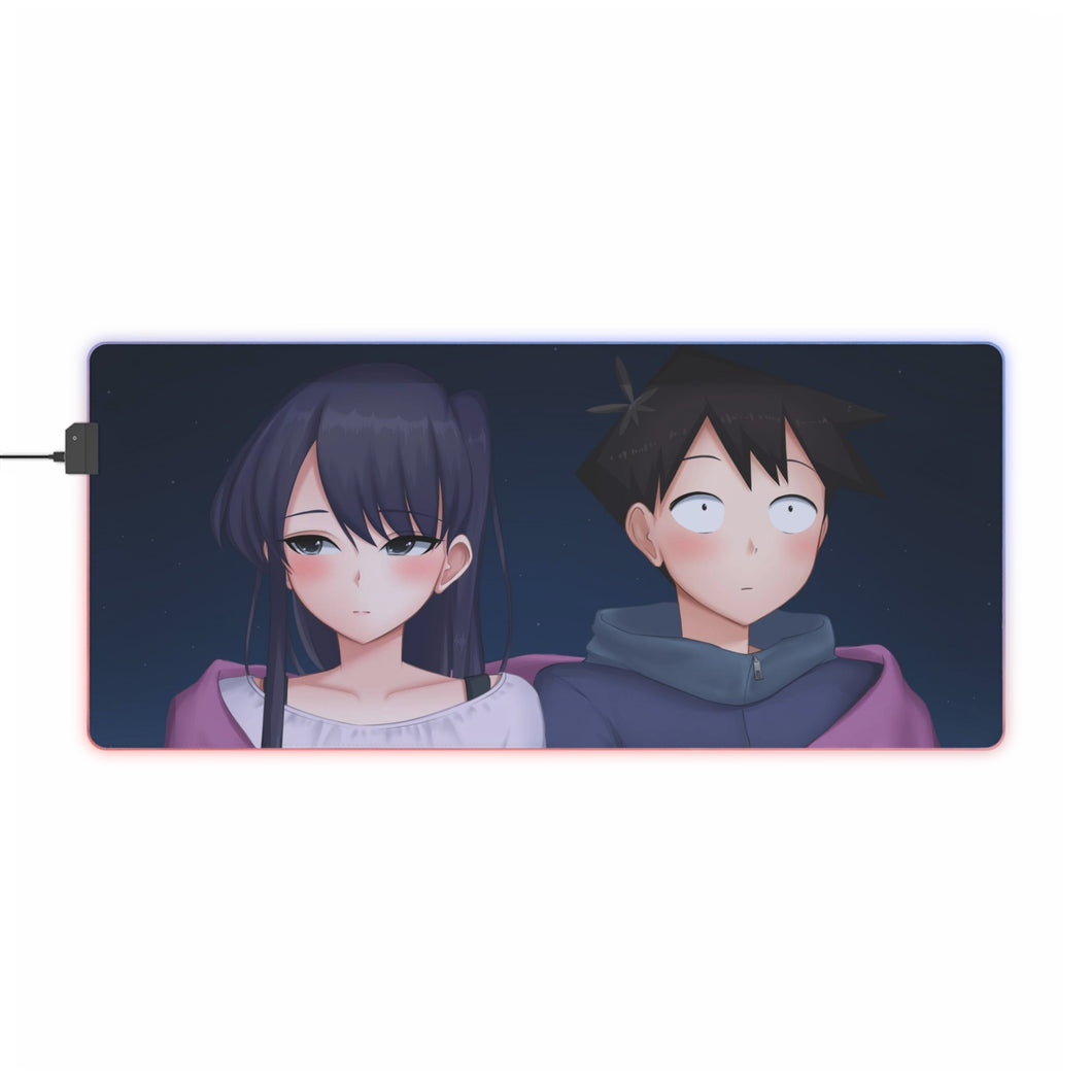 Komi Can't Communicate Komi Shouko, Tadano Hitohito RGB LED Mouse Pad (Desk Mat)
