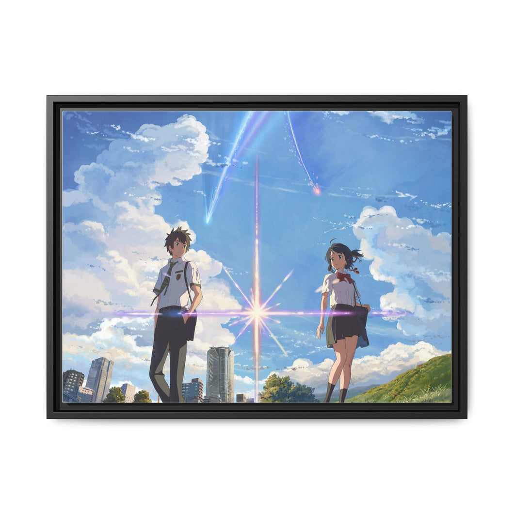 Taki and Mitsuha (Your Name) Canvas Framed Art Print