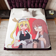 Load image into Gallery viewer, Anime Miss Kobayashi&#39;s Dragon Maid Sherpa Blanket
