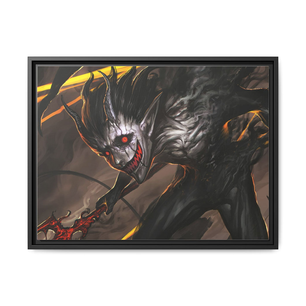 Black Clover Canvas Framed Art Print