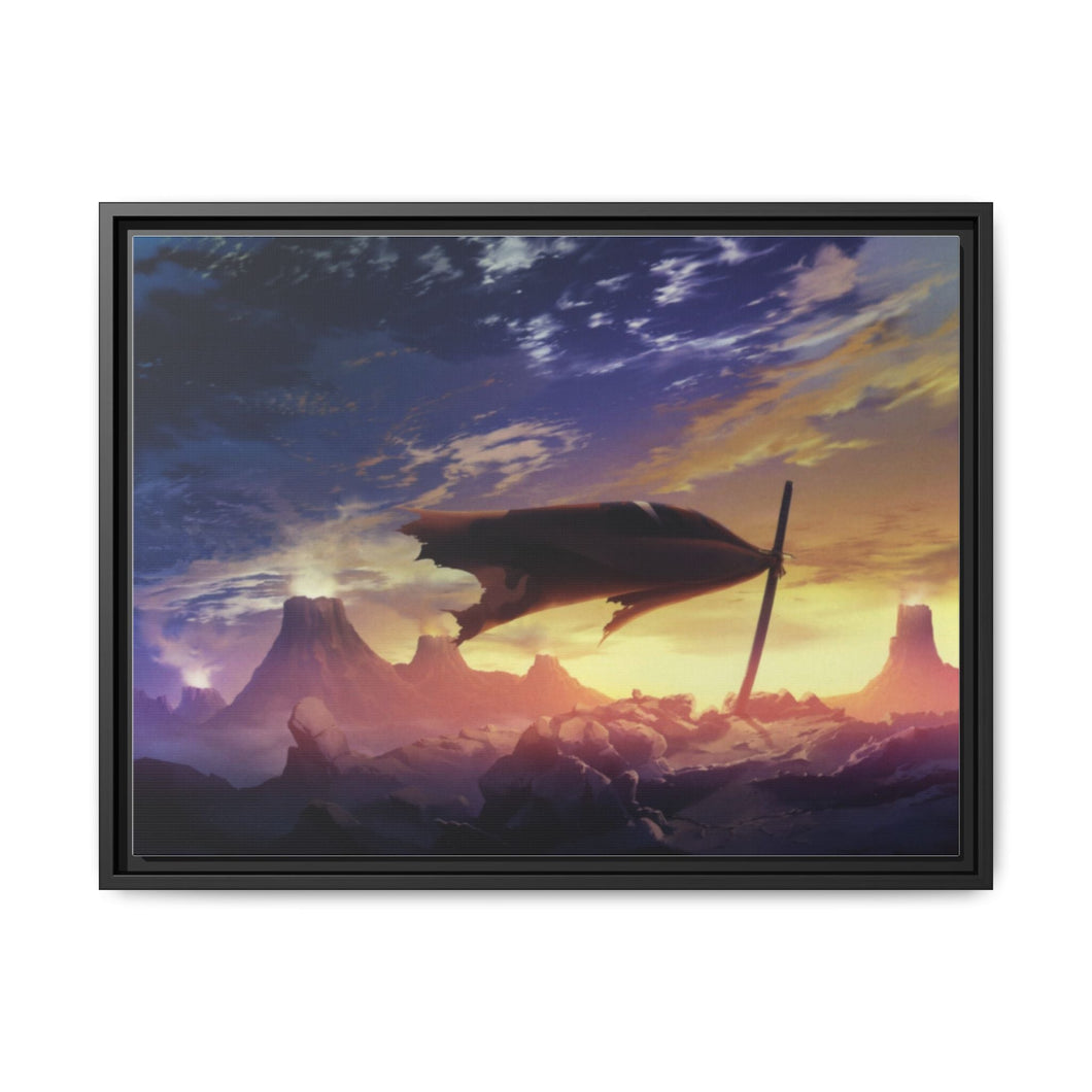Anime Tengen Toppa Gurren Lagannr Canvas Framed Art Print