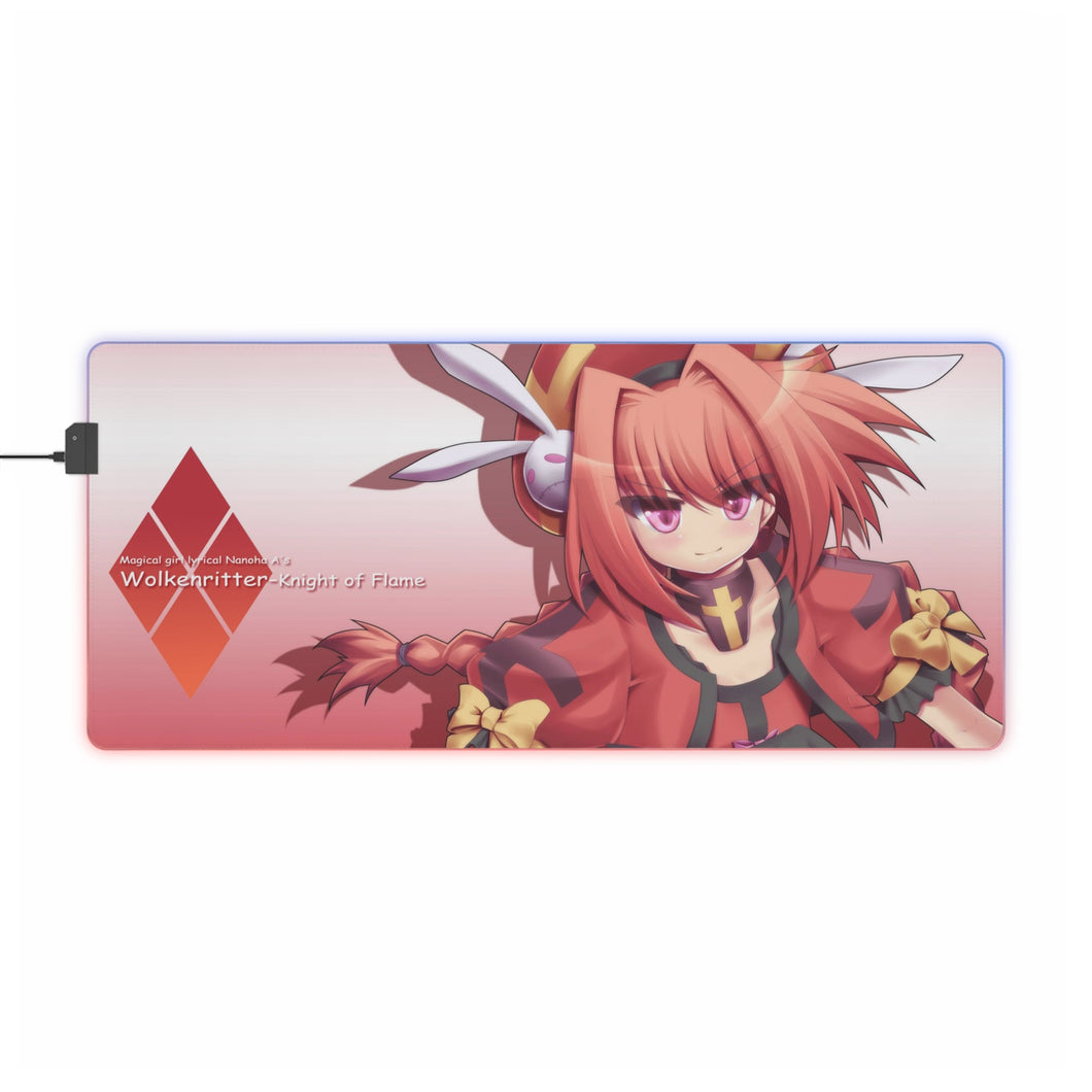 Magical Girl Lyrical Nanoha RGB LED Mouse Pad (Desk Mat)