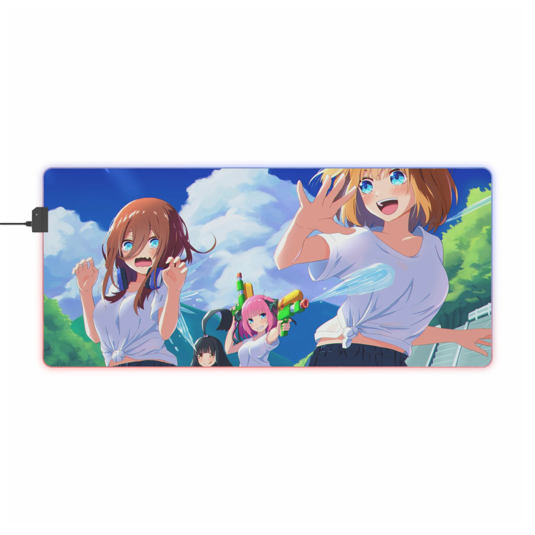 The Quintessential Quintuplets RGB LED Mouse Pad (Desk Mat)