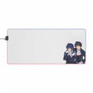 Rokudenashi Majutsu Koushi To Akashic Records Glenn Radars, Albert Frazer RGB LED Mouse Pad (Desk Mat)