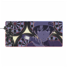Load image into Gallery viewer, Mirai Nikki Yukiteru Amano RGB LED Mouse Pad (Desk Mat)
