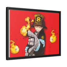 Load image into Gallery viewer, Fire Force Shinra Kusakabe Canvas Framed Art Print
