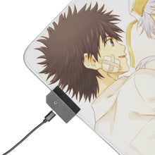 Load image into Gallery viewer, A Certain Magical Index Kamijou Touma, Index Librorum Prohibitorum RGB LED Mouse Pad (Desk Mat)
